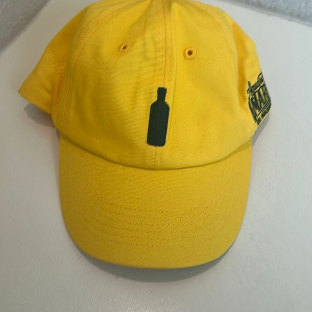 Amarillo Bottle Logo Baseball Cap Hat Yellow Aguardiente Amarillo de Manzanares